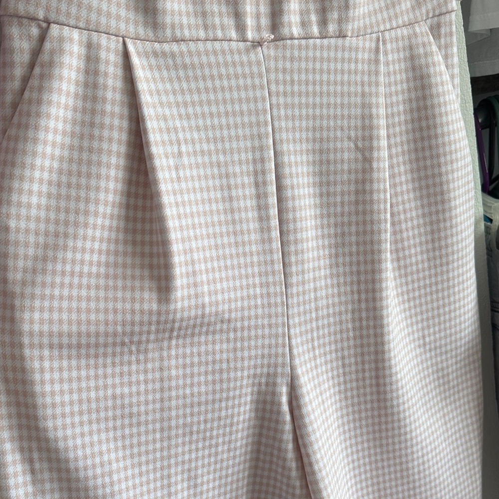 Calvin Klein Soft Pink & White Houndstooth Sheath Jumpsuit - Picture 4 of 13